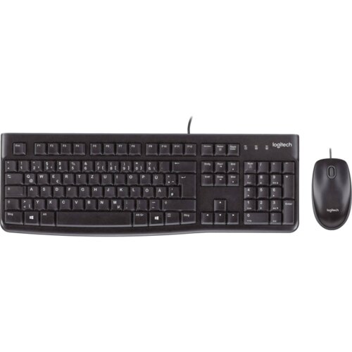 Logitech Tipkovnica+mi&amp;scaron;, set, žični, USB - MK120 Slike