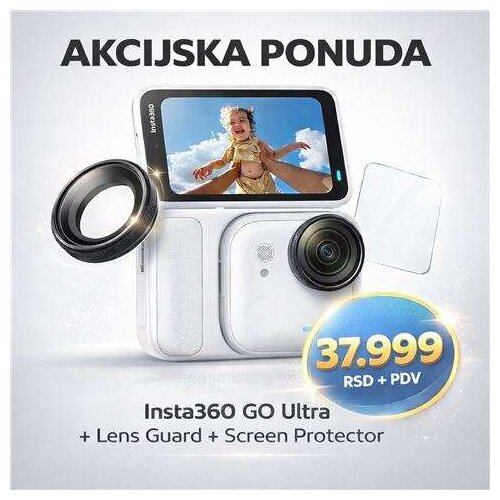 INSTA 360 GO Ult St Wh+LensG+ScreenP Cene