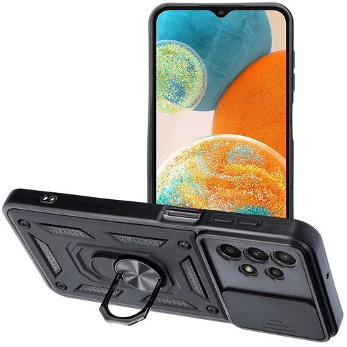  Zaščitni etui Slide Armor za Samsung Galaxy A23 - črni Cene
