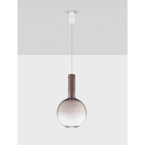 Nova Luce Rjava steklena LED zatemnitvena viseča svetilka &amp;oslash; 30 cm Nostos &amp;ndash; Slike