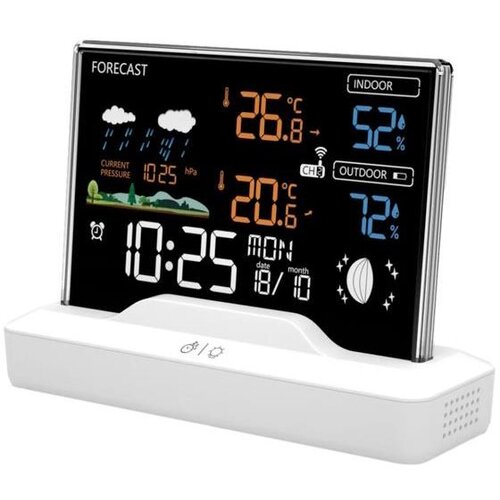 Manta vremenska stanica Windy, DCF, sat budilica, vanjski senzor, bijela MTO100W Cijene
