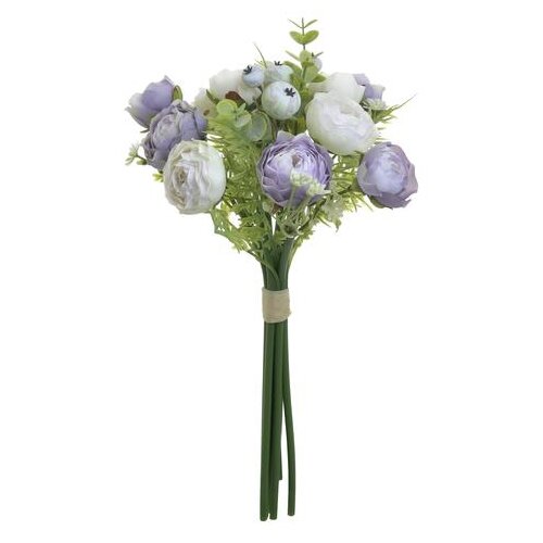  CVIJEĆE PVC BIJELO/LJUBIČASTO &amp;Upsilon;33CM Slike