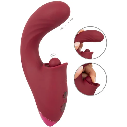 Javida 3 Function Vibrator Thrusting & Thumping Red