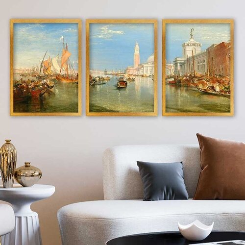 Wallity Set uramljenih slika 3AC_UN5666, 3 Dela Cene