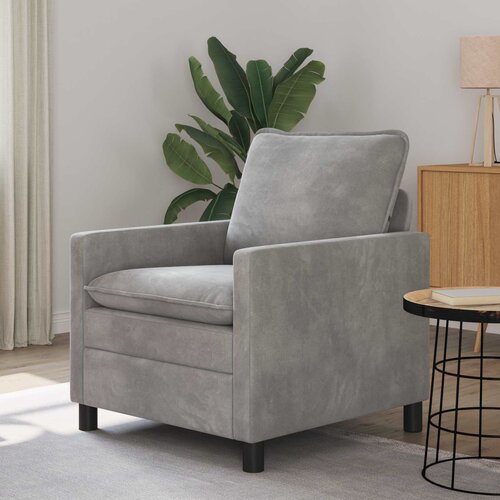 SOFA Svjetlosiva 76 x 81 x 87,5 cm Baršun Cene
