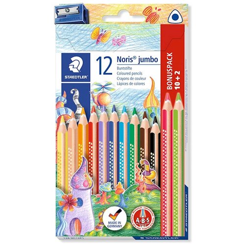 Staedtler Barvice Noris Club Triplus Jumbo ABS, 10 kosov, s šilčkom Cene