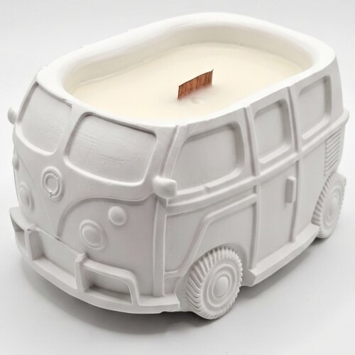  Svijeća Vintage Van - Bijela / Limeta, Bosiljak, Mandarina KP40886 Slike