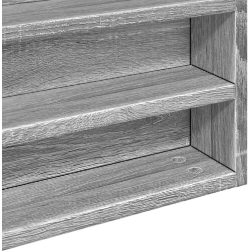  Vitrina boja sivog hrasta sonome 100x8,5x58 cm drvena Slike