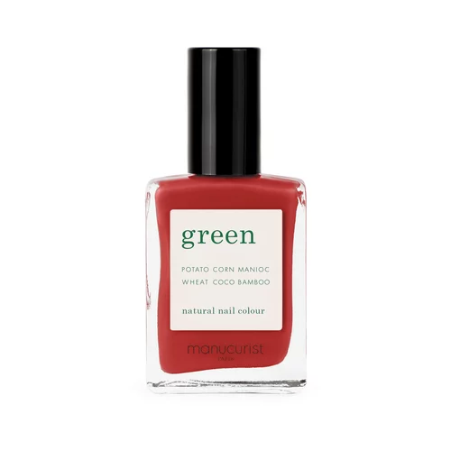 Manucurist green nail polish red & burgundy - poppy red