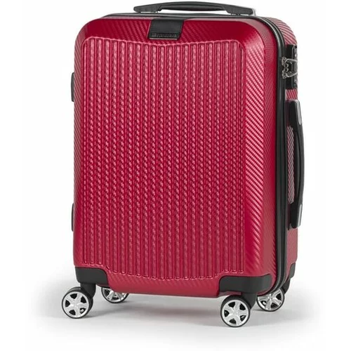 Scandinavia Travel potovalni kovček Carbon Series 40L 20089, rdeča