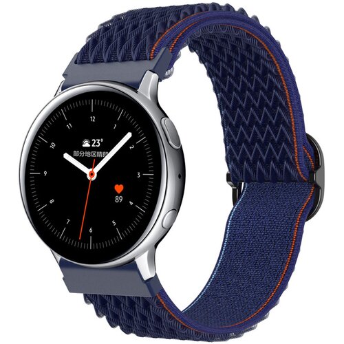 Cadorabo nylon wristband z zapiranjem kovine 20 mm, združljivo s samsung galaxy watch 42 mm/3 /4 /5 v modri barvi - nadomestni jermen za huawei watch, (20693657) Cene