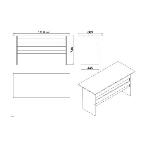 Hanah home set kancelarijskog nameštaja Vo16-W Cene