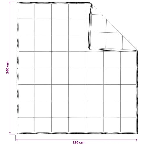  Set deka 3 kom. 240 x 220 cm Sve sezone Bambus Bijela - 240 x 220 cm 40 x 80 cm Slike