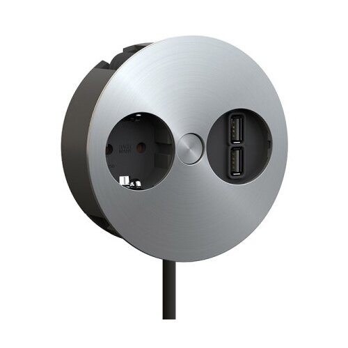 Boschmann TWIST Ugradna utičnica 1x&amp;scaron;uko+1 dupli USB punjač 5V/3,1A,ce ( 931.031 ) Slike