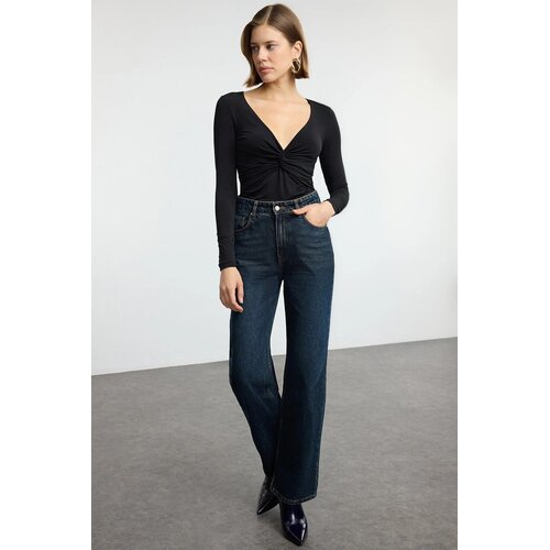 TRENDYOLMILLA Ženska bluza TWOAW25BZ00247, Crna Cene