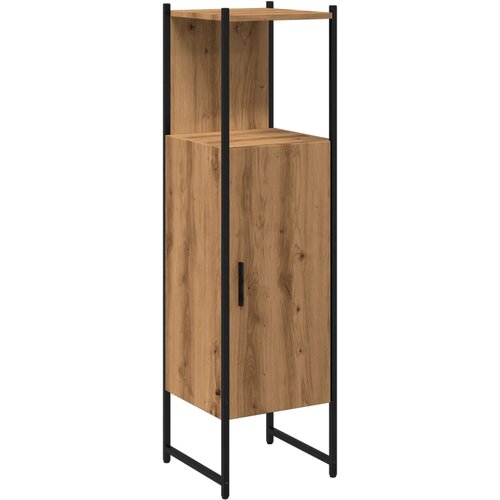 Maison Chic Kopalniška omarica - Kopalniški kabinet artisian hrast 33x33x120,5 cm inž. les, (21794643) Cene