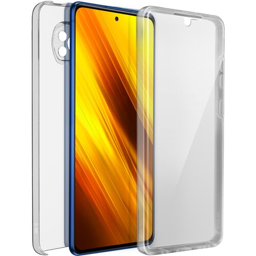 AVIZAR Xiaomi Poco X3 in X3 Pro Integral 360° etui: mehka sprednja stran in trda zadnja stran - prozorna, (20626316) Cene