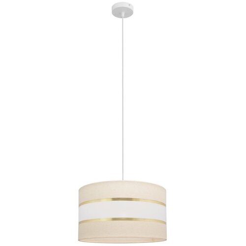  Luster na sajli HELEN 1xE27/15W/230V, prečnik 35 cm, krem/zlatna Cene