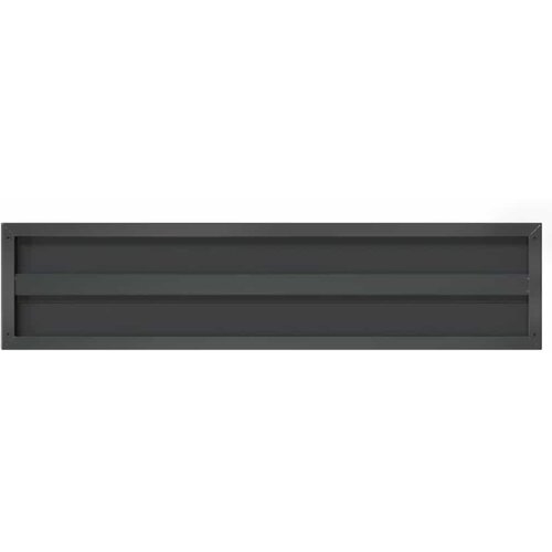  Zidne police 2 kom 100x23,5 cm crne nehrđajući čelik Slike