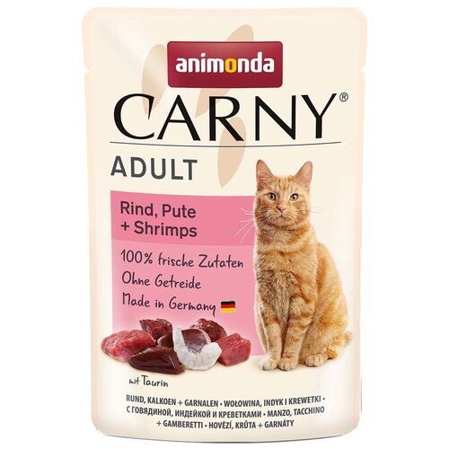 Animonda Carny Adult Pouch govedina, puran, kozice 85 g, (21385733) Cene