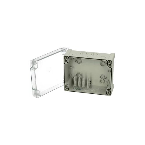 Fibox Enclosure, PC Clear transparent cover 5824030 univerzalno kući&amp;scaron;te 201 x 163 x 98 polikarbonat svijetlosiva (RAL 7035) 1 St. Slike