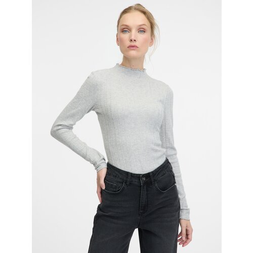 Orsay Grey women&amp;#039;s long-sleeved T-shirt - Women&amp;#039;s Slike