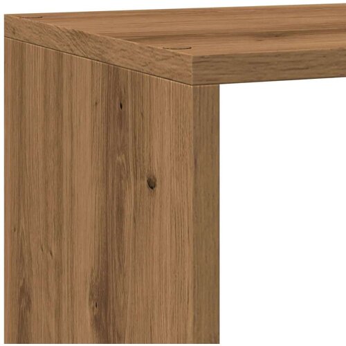 VidaXL Pregrada/regal za knjige 4 razina hrast 143,5x29x143,5cm drveni Slike