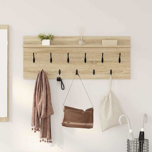  Vješalica za kapute na zidu Zidne Sonoma hrast 100 x 40 x 12 cm Cene
