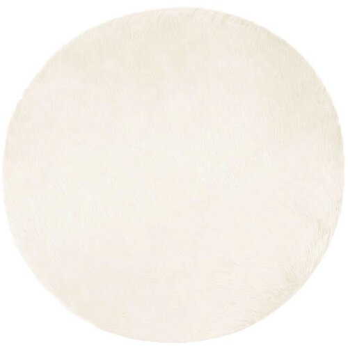 vidaXL Lažni Ovčji Tepih Bijelo 120 x 120 cm Poliester Cijene