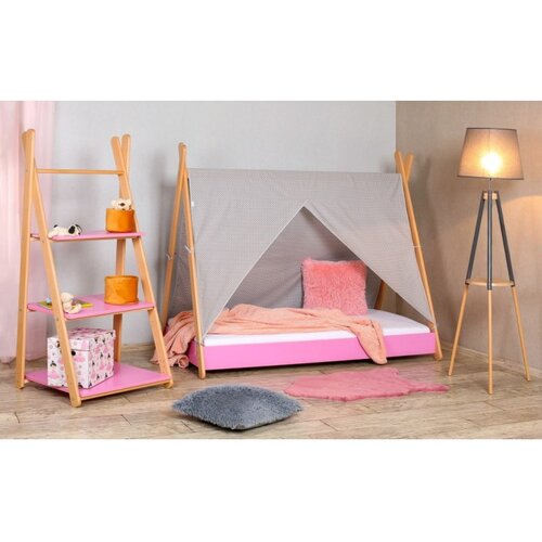 Made in Poland Dečiji krevet sa nadstrešnicom i dušekom 180x80cm Tipi Roze Cene