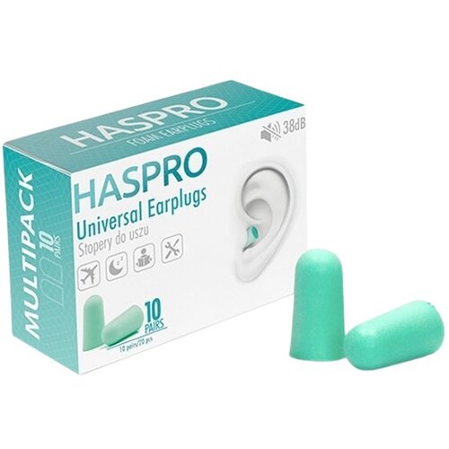 Haspro Penasti čepki za ušesa Multi10 - mint barva (20 kosov) Cene