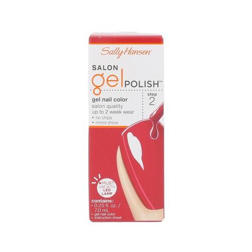 Sally Hansen Salon Gel Polish Step 2 gel lak za nokte 7 ml nijansa 220 Red My Lips Slike