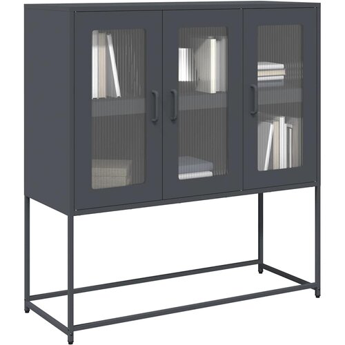  Komoda antracit 100,5 x 39 x 107 cm od hladno valjanog čelika Cijene
