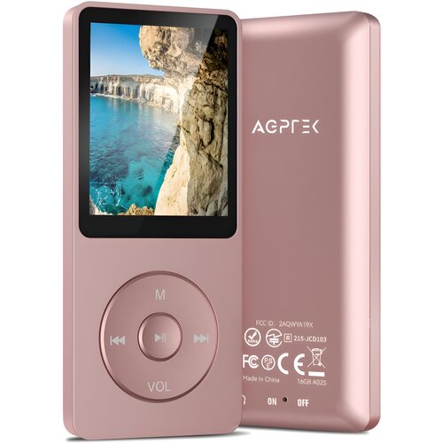Venisymlis 16GB+128GB MP3 predvajalnik - razširljiv pomnilnik (roza), (22105241) Cene