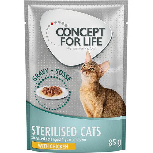 Concept for Life Sterilised Cats piletina - u umaku - 85 g Cijene