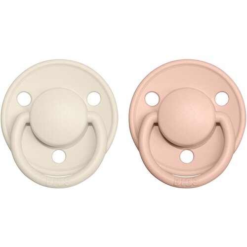 Bibs De Lux Natural Rubber Size 2: 6+ months duda Ivory / Blush 2 kos Cene