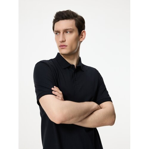 Reserved Regular fit polo-majica - crno Cijene