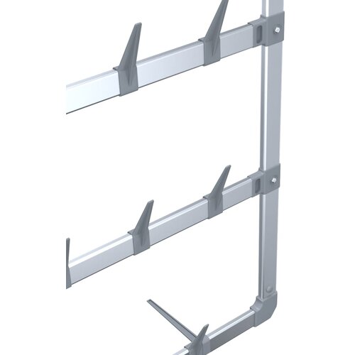  stalak za cipele srebrni 66 x 13 x 139 cm Slike