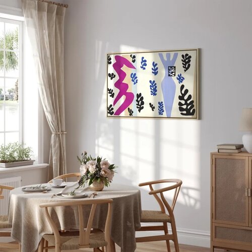  Slika - Henri Matisse &amp;ndash; The Knife Thrower (from Jazz) 90x60 U prirodnom drvenom okviru Slike