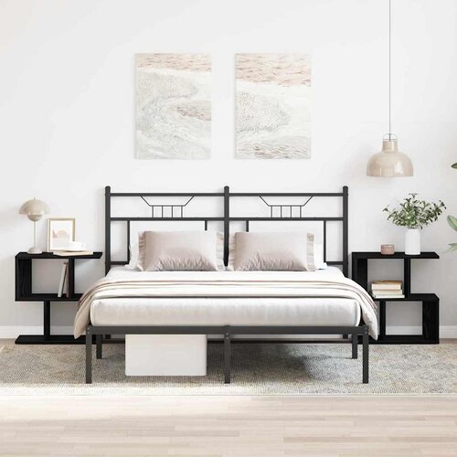  Noćni ormar 2 pcs Crni hrast 50 x 30 x 51,5 cm Cene