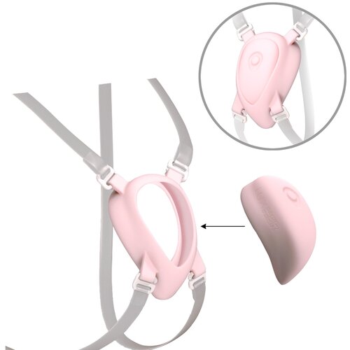 Luxus Wearable Harness Transparent-Pink Slike