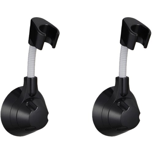 INF 2-Pack Universal No-Drilling Shower Head Holder - 360&deg; Rotatable Bracket Black, (5000158287) Cene