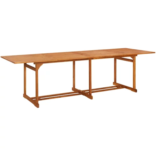 vidaXL vrtni blagovaonski stol 280 x 90 x 75 cm masivno bagremovo drvo