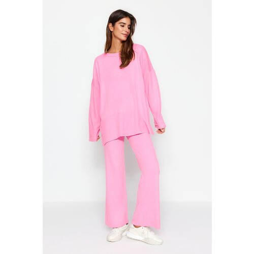 Trendyol Pink Comfort Fit Knitwear Two Piece Set Slike