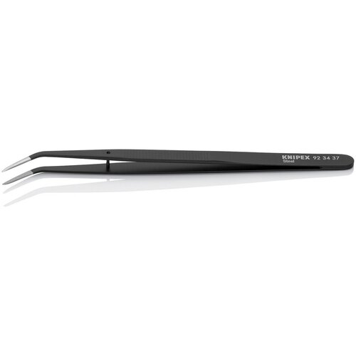 Knipex zakrivljena precizna &amp;scaron;picasta pinceta 155mm - pod 25&amp;deg; (92 34 37) Slike