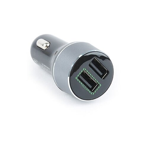  Brzi/quick punjač za auto GEMBIRD, 2 porta 5V/2.1A and 12V/1.5A, black, EG-U2QC3-CAR-01 Slike