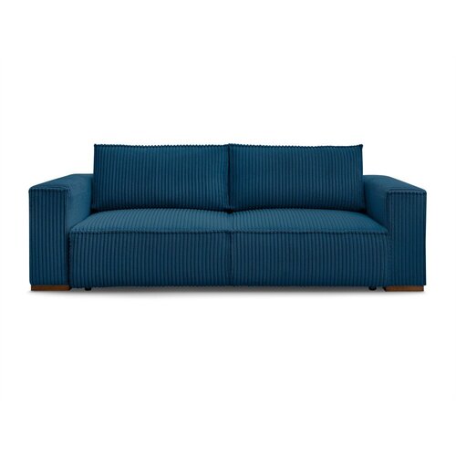 Bobochic Paris Plava sklopiva/s prostorom za odlaganje sofa od samta 244 cm Chelsea – Cene