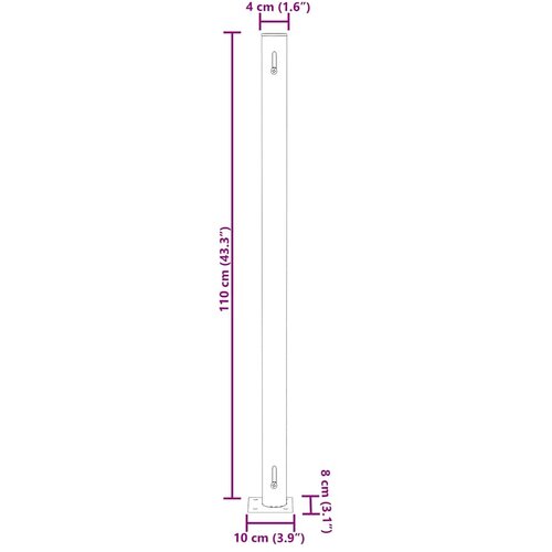  Uvlačiva bočna tenda za terasu 180 x 500 cm plava Slike
