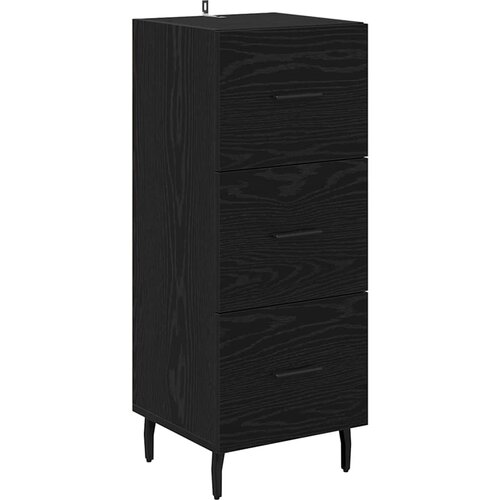  Highboard Crni hrast 34,5 x 34 x 180 cm Konstruirano drvo Slike