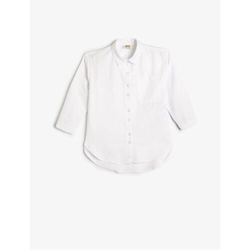Koton 3/4 Sleeve Basic Shirt Button Closure Cene